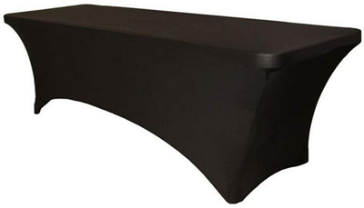 Mobilier catering - RAKI Husa elastica neagra pentru masa plianta catering, evenimente 244x76xh74cm