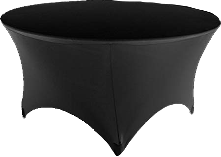 Mobilier catering - RAKI Husa elastica neagra pentru masa plianta rotunda catering, evenimente 180cm