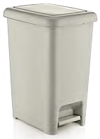 Cosuri de gunoi - RAKI ICIKALA Cos de gunoi cu pedala dreptunghiular SLIM 15l bej 22,5x30,5x39,3cm