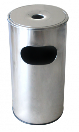 Cosuri de gunoi - RAKI ICIKALA Cos de gunoi rotund cu scrumiera 30l 29,5x29,5xh60,5cm pentru hotel