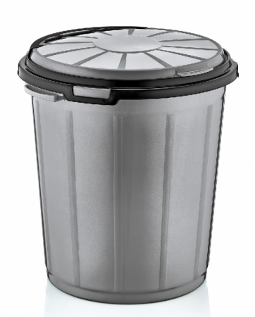 Cosuri de gunoi - RAKI ICIKALA Cos gunoi 50l gri 48x45,5x51cm