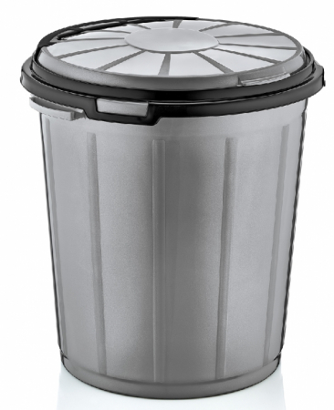 Cosuri de gunoi - RAKI ICIKALA Cos gunoi 70l gri 52,2x49,5x57,5cm