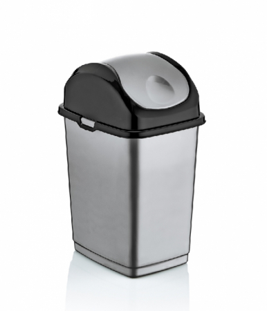 Cosuri de gunoi - RAKI ICIKALA Cos gunoi cu capac batant 10l alb 24x19,5x36,5cm