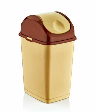 Cosuri de gunoi - RAKI ICIKALA Cos gunoi cu capac batant 18l bej 29x23,5x46,5cm