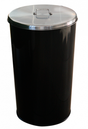 Cosuri de gunoi - RAKI ICIKALA Cos gunoi cu capac inox 46l 36x36xh60cm negru
