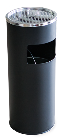 Cosuri de gunoi - RAKI ICIKALA Cos gunoi cu scrumiera de exterior 18l 25xh60cm negru