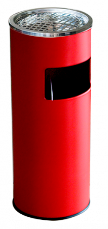 Cosuri de gunoi - RAKI ICIKALA Cos gunoi cu scrumiera de exterior 18l 25xh60cm rosu