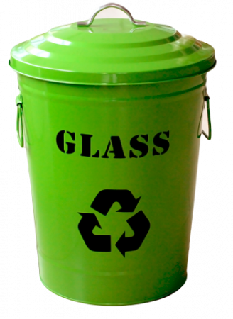 Cosuri de gunoi - RAKI ICIKALA Cos gunoi metalic cu capac 24l 25x31x47cm colectare selectiva, verde