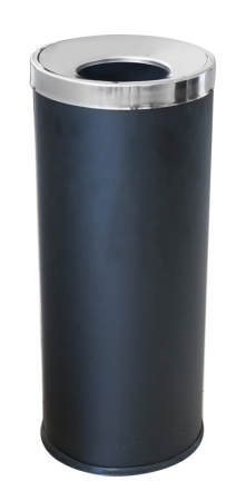 Cosuri de gunoi - RAKI ICIKALA Cos gunoi metalic cu galeata 25xh61cm negru