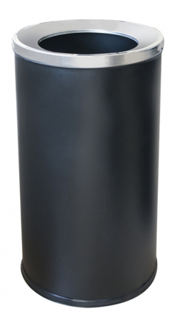 Cosuri de gunoi - RAKI ICIKALA Cos gunoi metalic cu galeata 35xh73cm negru