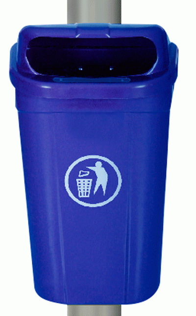 Cosuri de gunoi - RAKI ICIKALA PROFI Cos de gunoi stradal 60l 75,3x43x32,2cm albastru