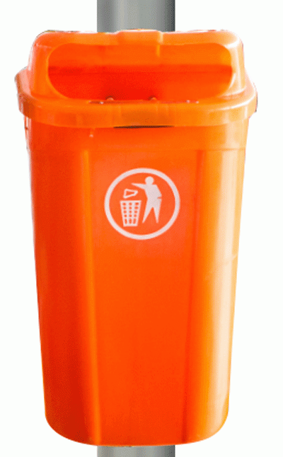 Cosuri de gunoi - RAKI ICIKALA PROFI Cos de gunoi stradal 60l 75,3x43x32,2cm orange