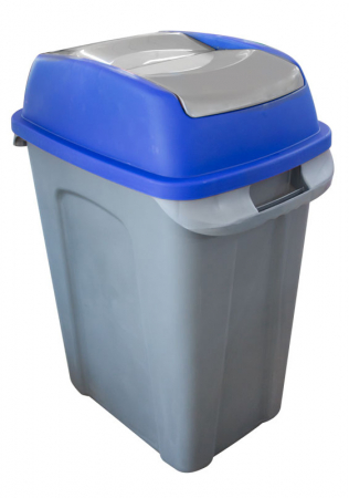 Cosuri de gunoi - RAKI ICIKALA PROFI Pubela cu capac batant 70l culoare albastru