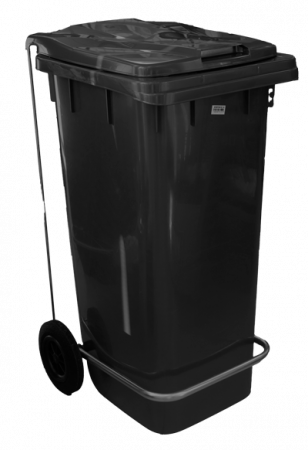 Produse - RAKI ICIKALA Pubela de gunoi cu pedala si roti 240lt 72,5x58,5xh106,5cm neagra