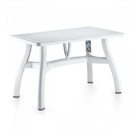 Produse - RAKI KING Masa gradina plastic, 115x70xh73cm, alba, dreptunghiulara