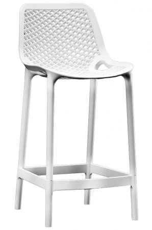 Produse - RAKI LONDON AIR Scaun bar alb, polipropilena, 52x44xh105cm