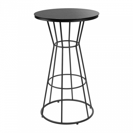 Produse - RAKI LUCCA Masa bar rotunda, D60xh105cm, neagra