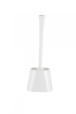Accesorii baie - RAKI MARIETA Perie WC alba 13x13xh38,5cm din plastic
