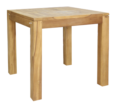 Produse - RAKI Masa bistro din lemn masiv de tec 80x80xh75cm cu finisaj natural (TLT 001/80 E)