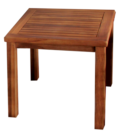 Produse - RAKI Masa din lemn de tec 45x45xh45cm cu finisaj natural pentru sezlong (TLT 046)