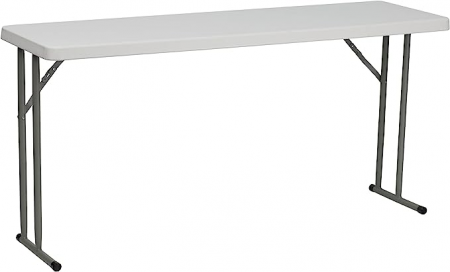 Produse - RAKI Masa ingusta pliabila pentru conferinta, dreptunghiulara, 183x45xh74cm, blat plastic, picioare metalice