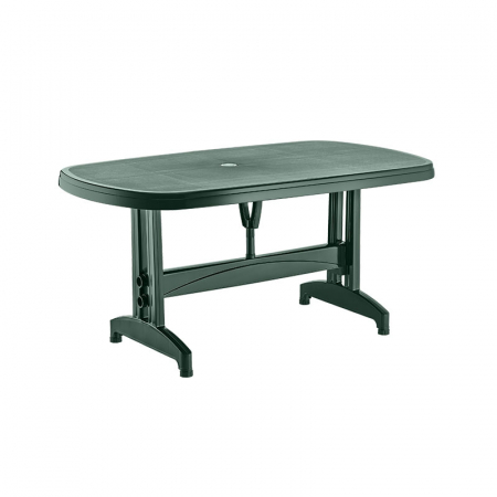 Produse - RAKI Masa ovala din plastic, 150x90xh73cm, verde