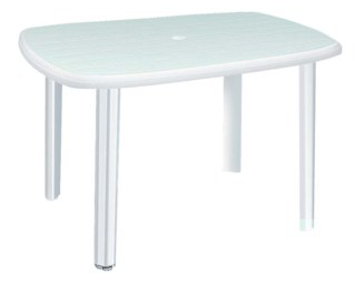 RAKI Masa ovala plastic, 125x80cm, alba [1]