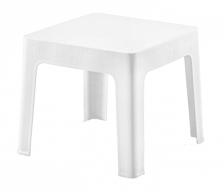 Mobilier HoReCa - RAKI Masa pentru sezlong plastic alba 44x44xh41cm