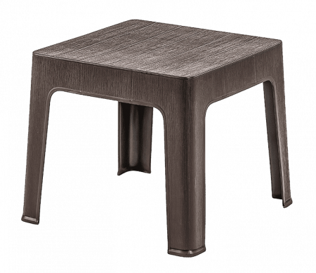 Mobilier HoReCa - RAKI Masa pentru sezlong plastic maro 44x44xh41cm