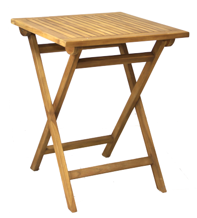 Produse - RAKI Masa plianta din lemn de tec 60x60xh75cm cu finisaj natural (TLT 049/60)