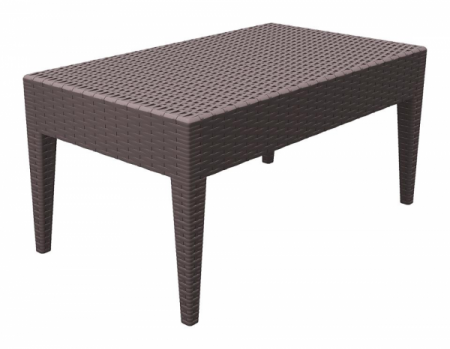 Mobilier HoReCa - RAKI MIAMI Masa pentru sezlong 92x53xh45cm din poliratan culoare cafea