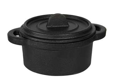 Servirea mesei - RAKI Mini oala rotunda din fonta pentru servit D9,5xh5cm