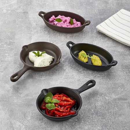 RAKI Mini tigaie melamina, 12x17xh2,6cm, pentru prezentare [1]
