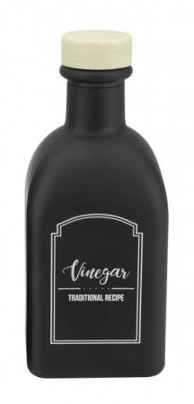 Servirea mesei - RAKI MIRA Sticla pentru otet cu dop, 250ml, din sticla, neagra