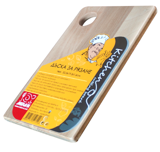 Tocatoare - RAKI MIRA Tocator din lemn pentru paine N1 24x13,3x1,6cm