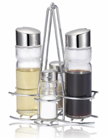Servirea mesei - RAKI MODERN LINE Oliviera cu suport cromat, set 5 piese