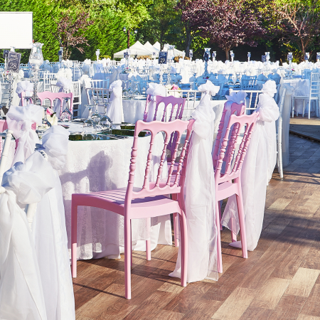 RAKI NAPOLEON Scaun evenimente, plastic, alb, 44x42xh92cm [3]