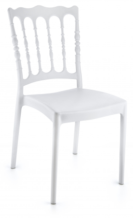 RAKI NAPOLEON Scaun evenimente, plastic, alb, 44x42xh92cm [1]
