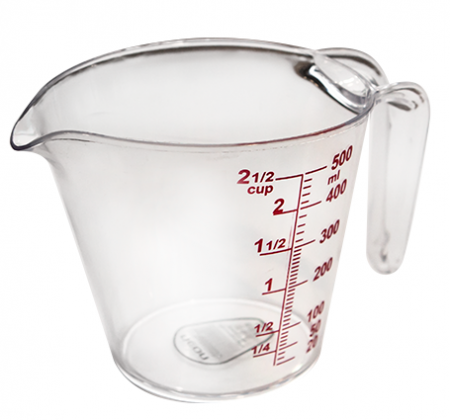 RAKI NEON Cana gradata 500ml, plastic [1]