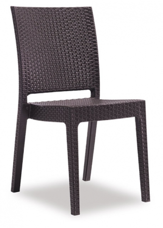 Scaune si fotolii - RAKI NICE Scaun 44x59xh88cm polipropilena/fibra sticla culoare cafea