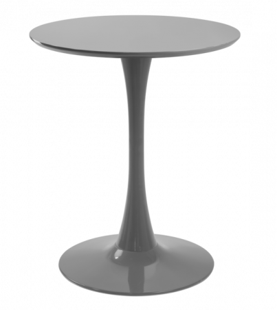 Produse - RAKI NIKKO Masa rotunda gri, D60xh76cm, blat MDF melaminat, picior si baza metalica