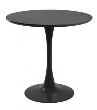 Produse - RAKI NIKKO Masa rotunda neagra, D80xh76cm, blat MDF melaminat, picior si baza metalica