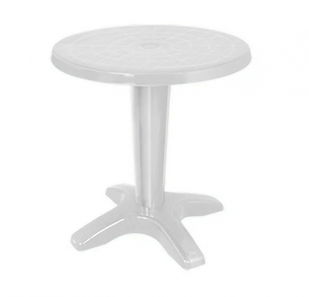 Produse - RAKI NOBRES Masa gradina plastic, rotunda, D80xh72cm, alba
