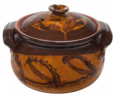 Ceramica Troyan - RAKI Oala lut, ceramica, cu capac, 9l