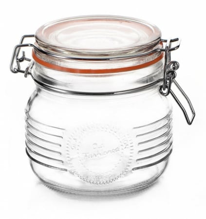 Depozitare, suporturi si accesorii - RAKI OLD FASHIONED Borcan sticla cu capac ermetic, 500ml
