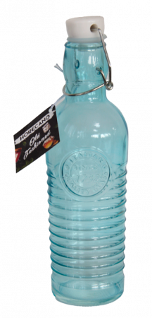 Articole sticlarie - RAKI OLD FASHIONED Sticla cu dop ermetic, 1l, albastru