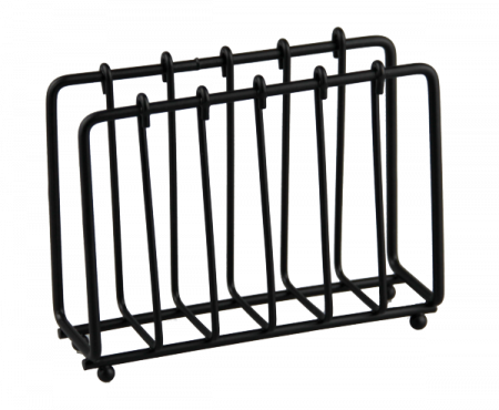Oliviere si accesorii - RAKI OLD FASHIONED Suport servetele masa metalic 13x4,5xh10cm negru