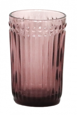 RAKI OLD SCHOOL BORDEAUX Set 6 pahare bauturi racoritoare, din sticla, D8xh12,5cm, 260ml, bordo [1]