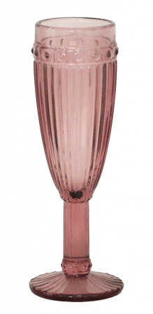 RAKI OLD SCHOOL BORDEAUX Set 6 pahare sampanie, din sticla, D6xh20cm, 190ml, bordo [1]