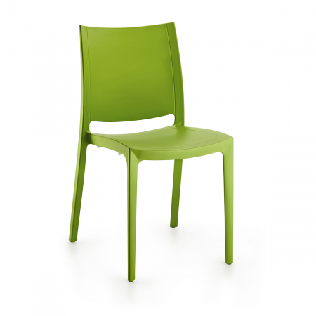 Produse - RAKI OLIMPUS Scaun gradina, terasa, verde, plastic, 42x47xh84cm